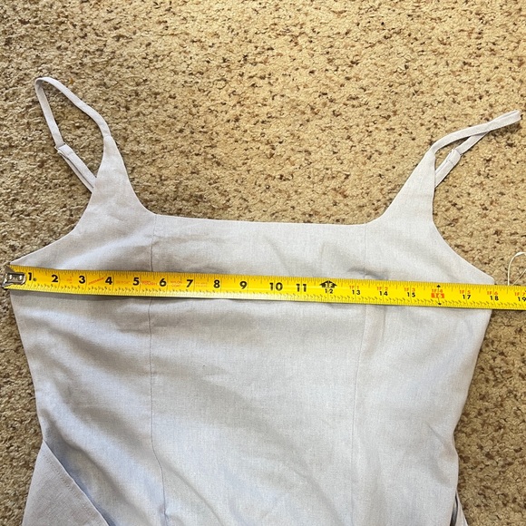 Princess Polly Light Blue Wrap Dress - Picture 3 of 12